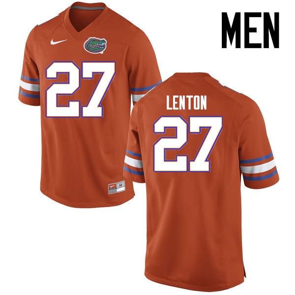 Men's NCAA Florida Gators Quincy Lenton #27 Stitched Authentic Nike Orange College Football Jersey ERK5465PD